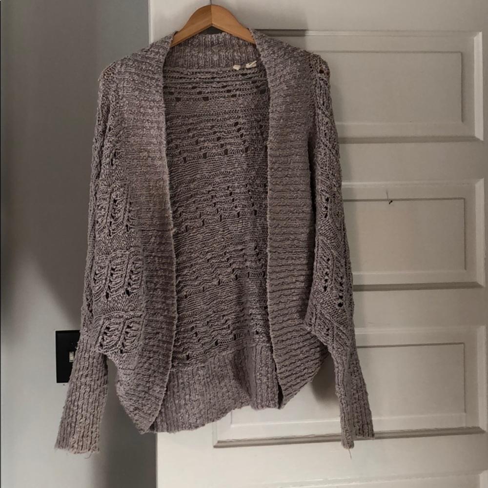Anthropologie Moth cotton cocoon cardigan size L